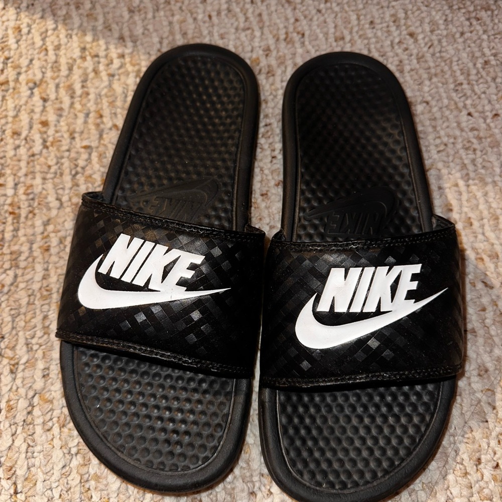 Nike slides, size 9